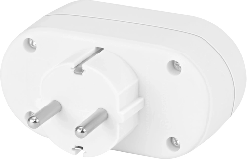 Сетевой разветвитель Buro BU-PS2-W (2 розетки) белый (пакет ПЭ) фото 3