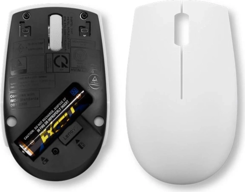 Мышь Lenovo 300 Wireless Compact светло-серый оптическая 1000dpi беспров. USB 2but (GY51L15677) фото 6