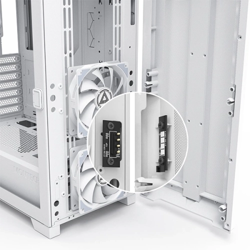 Корпус Montech Sky One Lite белый без БП ATX 3x120mm 2xUSB3.0 audio bott PSU (SKY ONE LITE WH) фото 9