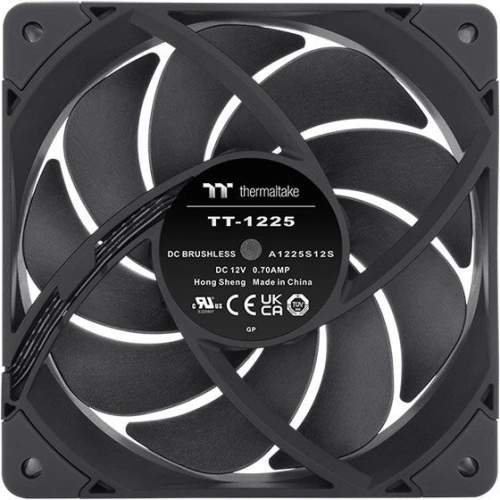 Вентилятор для корпуса Thermaltake Toughfan 12 Pro 120х120x25 черный 4-pin 22.6дБ (упак.:2шт) (CL-F159-PL12BL-A) Ret фото 3