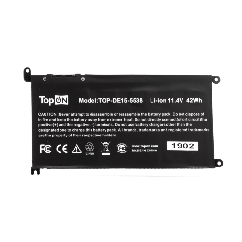 Аккумулятор для ноутбука Dell Inspiron 13 7378, 7375 11.4V 3500mAh PN: WDX0R (TOP-DE15-5538)