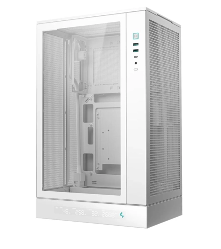Корпус Deepcool CH170 DIGITAL WH без БП, белый, MINI-ITX
