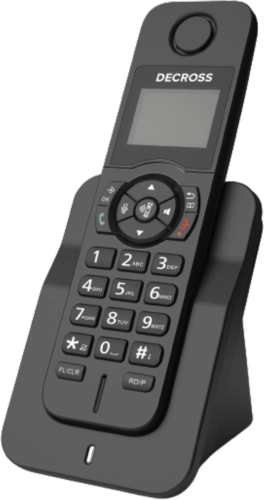 Р/ Телефон Dect Decross DC1005 черный АОН (DC1005000000000)