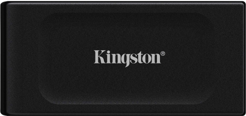 Твердотельный накопитель/ Kingston External SSD XS1000, 1000GB, Type-C/ A, USB 3.2 Gen 2, R/ W 1050/ 1000MB/ s, 70x33x14mm, 29g., Black (5 лет) (SXS1000/1000G)