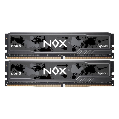 Модуль памяти Apacer 64GB DDR5 5600 DIMM OC NOX w/ HS, kit 2x32GB CL40, 1.25V (AH5U64G56C522MBAA-2)