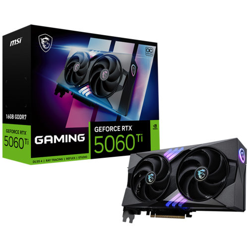 Видеокарта MSI RTX5060Ti GAMING OC 16GB GDDR7 128bit 3xDP HDMI 2FAN RTL (RTX 5060 TI 16G GAMING OC)