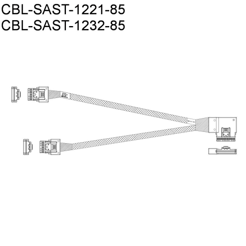 Кабель SuperMicro CBL-KIT-220U-TNR-22N Cable Kit with 11 NVMe cables for X12 Ultra 220U-TNR фото 5