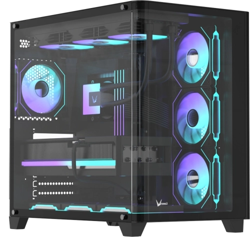 Корпус Formula Crystal U2 Floe черный без БП ATX 1xUSB2.0 1xUSB3.0 1xUSB3.1 audio bott PSU (CRYSTAL U2 B FLOE)