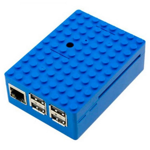 Корпус ACD RA184 Корпус ACD Blue ABS Plastic Building Block case for Raspberry Pi 3 B (CBPIBLOX-BLU) (494354) фото 2