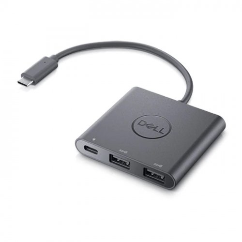 Адаптер Dell USB-C to Dual USB-A with Power Pass-Through (470-AEGX)