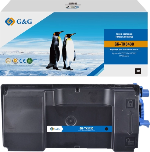 Картридж лазерный G&G GG-TK3430 TK-3430 черный (25000стр.) для Kyocera ECOSYS PA5500X/ MA5500ifx