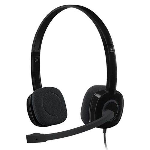 Гарнитура Logitech Headset H151, Wered, Stereo, mini jack 3.5mm, Black [981-000589]