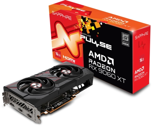 Видеокарта Sapphire PCI-E 5.0 11350-03-20G PULSE AMD RADEON RX 9060 XT GAMING OC 16GB DUAL AMD Radeon RX 9060XT 16Gb 128bit GDDR6 2700/20000 HDMIx2 DPx1 HDCP Ret фото 7