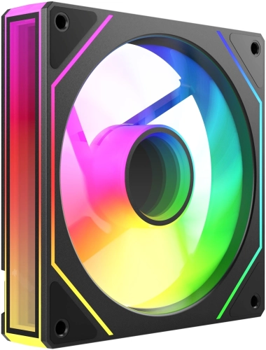 Вентилятор для корпуса Bloody CF-11 LCD ARGB 120х120x25 черный 4-pin 32дБ (упак.:1шт) (CF-11-ARGB120-BK) Ret фото 3