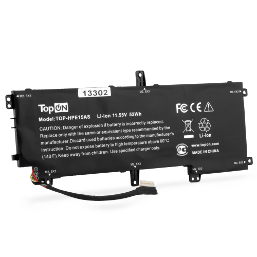 Аккумулятор для ноутбука HP Envy 15-AS 11.55V 3500mAh. PN: VS03XL (TOP-HPE15AS)