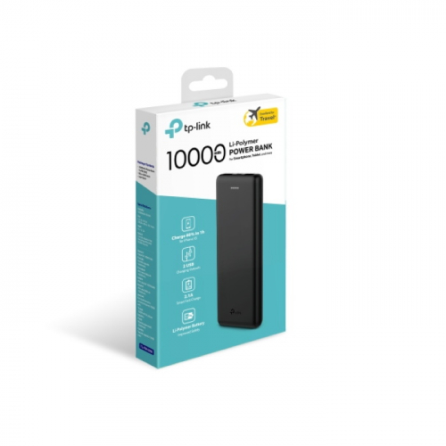 Аккумулятор внешний портативный TP-LINK 10000mAh,  5V/2.1A, 2 x USB 2.0 (TL-PB10000) фото 3