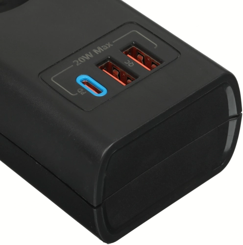 Сетевой фильтр Philips CHP4336BA/ 51 2м (3 розетки) черный (коробка) (CHP4336BA/51) фото 8