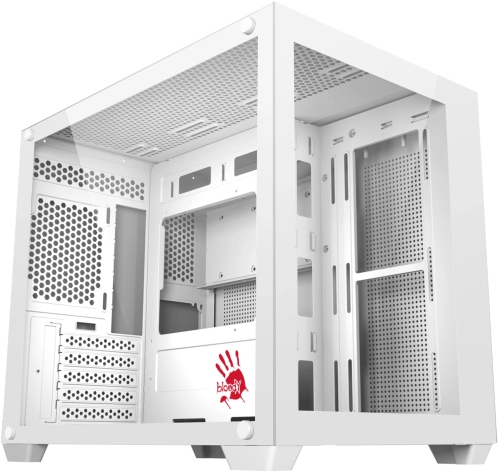 Корпус Bloody BD-CC108 белый без БП mATX 9x120mm 2xUSB3.0 audio bott PSU (BD-CC108-WH) фото 3