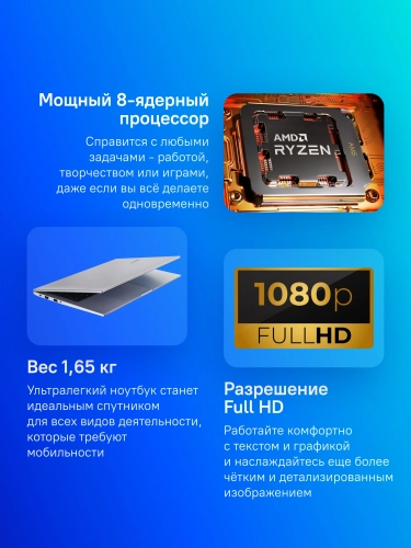 Ноутбук Maibenben M557 Ryzen 7 5825U 16Gb 512Gb SSD 15.6