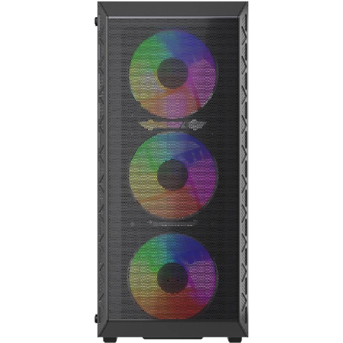 Powercase Корпус Mistral S4B, Tempered Glass, 4x 120mm FRGB Fans, чёрный, ATX (CMSB-L4) фото 3
