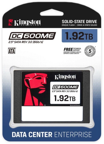 Накопитель SSD Kingston SATA-III 1.92TB DC600M 2.5 Накопитель SSD Kingston SATA-III 1.92TB DC600M 2.5 1 DWPD (SEDC600ME/1920G) фото 3