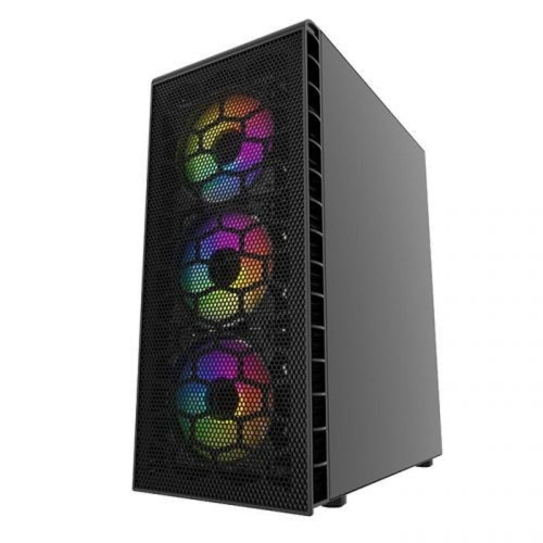 Powercase Mistral Z4C Mesh LED, Tempered Glass, 4x 120mm 5-color fan, чёрный, ATX (CMIZ4C-L4) фото 2