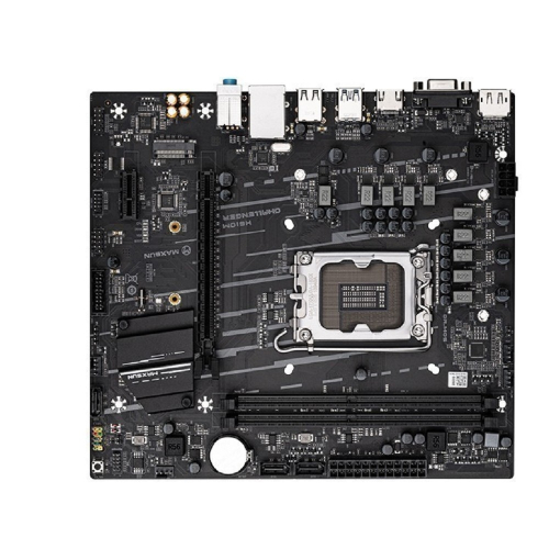 Материнская плата MAXSUN MS-Challenger H610M, LGA1700, H610, 2*DDR4, 3*SATA3, M.2, 2*USB 3.2, 4*USB 2.0, 1*PCIEx16, 1*PCIEx1, VGA+HDMI+DP, mATX