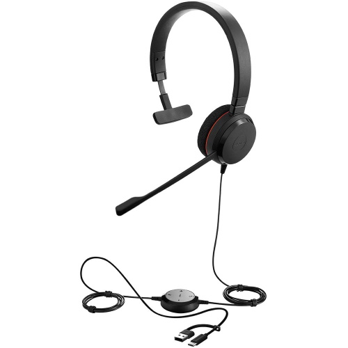 Проводная гарнитура Jabra Evolve 20, Mono
MS, USB C/A adapter (PN: 4993-823-169)