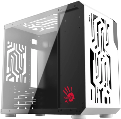 Корпус Bloody BD-CC110 белый без БП mATX 5x120mm 2xUSB3.0 audio (BD-CC110-WH)