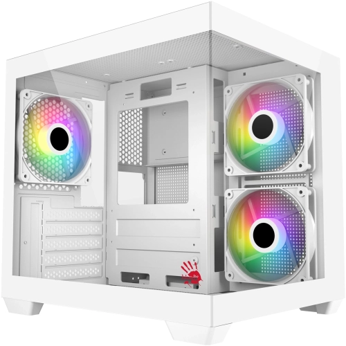 Корпус Bloody CC-121 белый без БП mATX 7x120mm 1xUSB2.0 1xUSB3.0 audio (CC-121-WH)