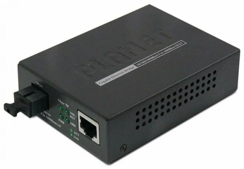 медиа конвертер/ PLANET 10/ 100/ 1000Base-T to WDM Bi-directional Fiber Converter - 1550nm - 15KM (GT-806B15-EU)