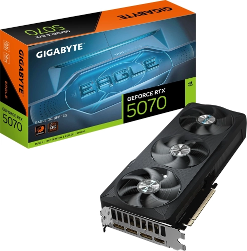 Видеокарта Gigabyte PCI-E GV-N5070EAGLE OC-12GD 1.0 NVIDIA GeForce RTX 5070 12Gb 192bit GDDR7 2805/ 28000 HDMIx1 DPx3 HDCP Ret фото 10