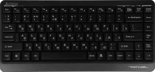 Клавиатура + мышь A4Tech Fstyler FG1110 клав:черный/серый мышь:черный/серый USB беспроводная Multimedia (FG1110 GREY) фото 5