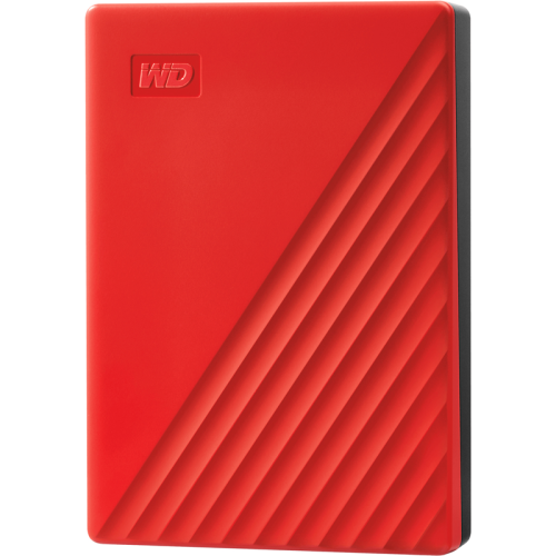 Portable HDD 5TB WD My Passport (Red), USB 3.2 Gen1, 107x75x19mm, 210g / 12 мес./ (WDBPKJ0050BRD-WESN)