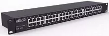 Устройство грозозащиты OSNOVO SP-IP24/1000PR 1U устройство грозозащиты для локальной вычислительной сети на 24 порта (скорость до 1000 Мб/с) с защитой линий PoE (af/at, методы A + B, контакты 1/2, 3/6, 4/5, 7/8). Двухступен