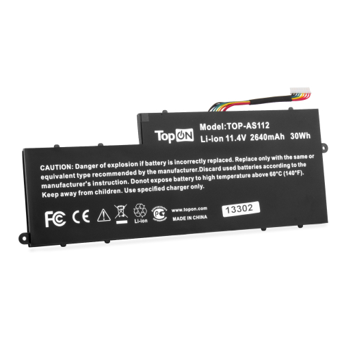 Аккумулятор для ноутбука Acer Aspire V5-122P, E3-112 11.4V 2640mAh PN: AC13C34 (TOP-AS112)