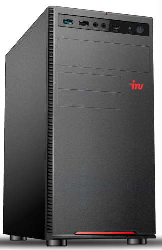 Компьютер IRU Home 310H3SE MT PG G6405 (4.1) 8Gb 1Tb DOS GbitEth 400W черный (1827505)