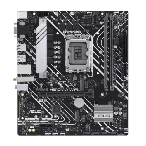 Материнская плата ASUS PRIME H610M-A WIFI, LGA1700, B610, 2*DDR5, HDMI+DP+VGA, SATA 6.0, M.2, USB 3.2*2, USB 2.0*2, mATX; 90MB1G00-M0EAY0