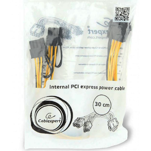 Cablexpert Кабель питания PCI-Express 8-пин на 6+2 пин x 2 шт., 0.3 м (CC-PSU-85) фото 2