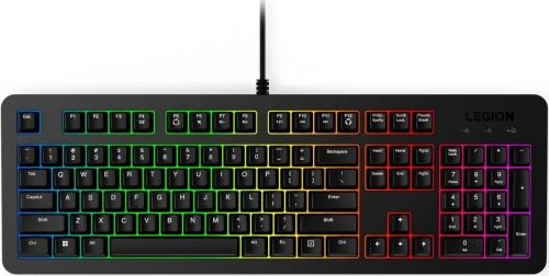Клавиатура Lenovo Legion K310 RGB черный USB Multimedia for gamer LED (GY41N91872) кабель 1.8м