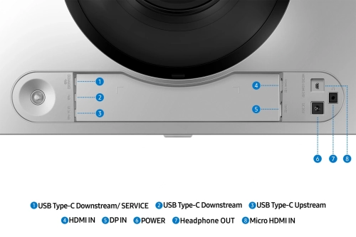 Монитор Samsung 49 Odyssey OLED G9 S49DG910SIXCI серебристый OLED LED 32:9 HDMI полуматовая HAS 250cd 178гр/ 178гр 5120x1440 144Hz DP USB 12.9кг (LS49DG910SIXCI) фото 13