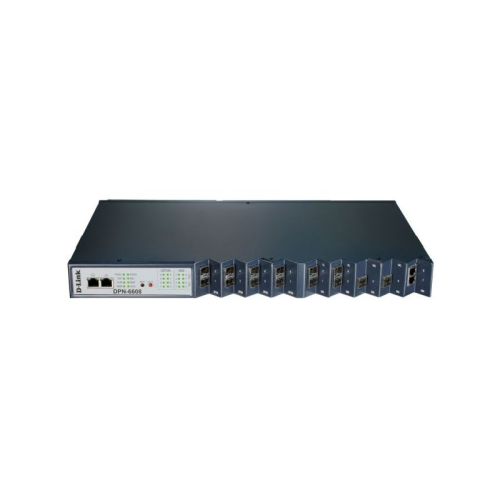 Коммутатор GPON OLT уровня 2 с 8 портами GPON SFP Downlink, 4 портами 1G/SFP и 2 портами 10G/SFP+ UPLINK/ GPON OLT 8 x PON ports (w/o transceivers) and 4 x Gigabit SFP / 2 x 10G SFP+ ports (DPN-6608/A1A)