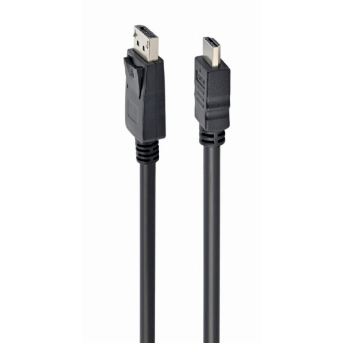 Cablexpert Кабель DisplayPort->HDMI, 5м, 20M/ 19M, черный, экран, пакет (CC-DP-HDMI-5M)