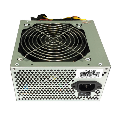 Блок питания Hiper ATX 600W HPM-600 (24+4+4pin) PPFC 120mm fan 4xSATA фото 6