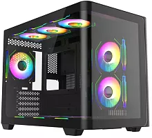 Корпус Bloody BD-CC112 черный без БП mATX 9x120mm 2xUSB3.0 audio bott PSU (BD-CC112-BK)