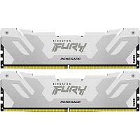 Модуль памяти Kingston 48GB DDR5 8000 FURY Renegade White RGB Non-ECC Unbuffered DIMM (Kit 2*24gb) CL38 (KF580C38RWK2-48)