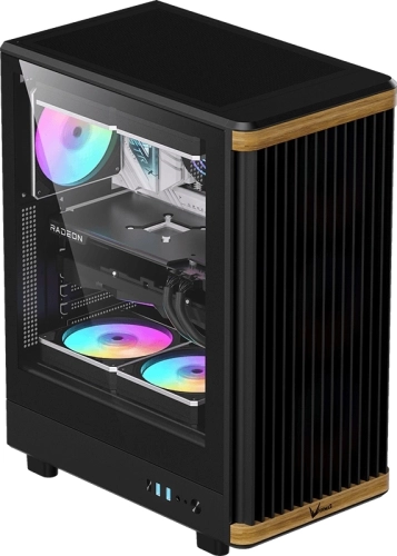 Корпус Formula TimberLine T1 черный без БП ATX 4x120mm 2xUSB3.0 audio bott PSU фото 4