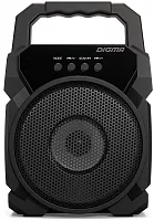 Колонка порт. Digma D-PS1500 черный 10W 1.0 BT 10м 500mAh (SP1500B)