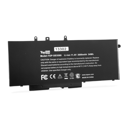 Аккумулятор для ноутбука Dell E5580 11.4V 3000mAh PN: GJKNX (TOP-DE5580)