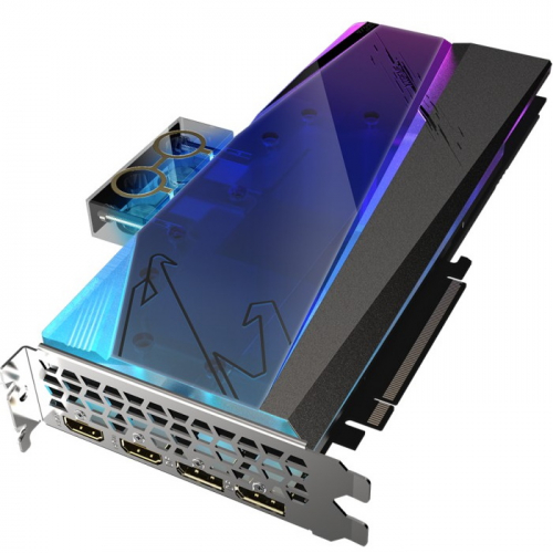 Видеокарта 16GB Gigabyte AORUS AMD Radeon RX 6900XT PCI-E 4.0 256 GDDR6 2250/16000/HDMIx2/DPx2/HDCP Ret (GV-R69XTAORUSX WB-16GD) фото 2